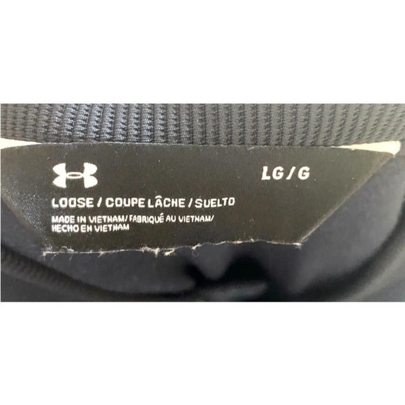 Womens Under Armour Sz Large Luster Jacket Long Full Zip Black Quilted Pockets - Picture 7 of 7